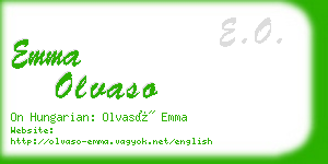 emma olvaso business card